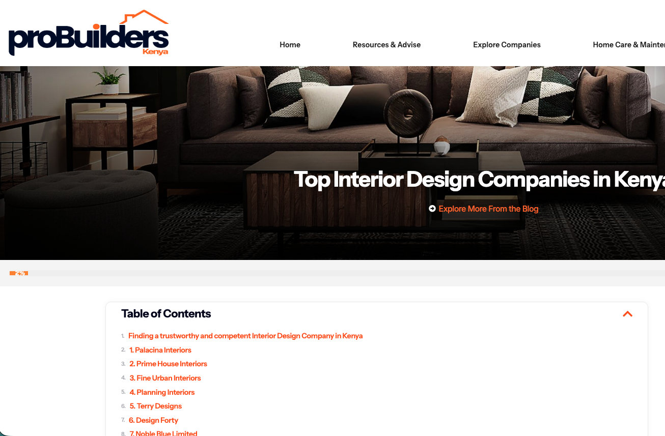 Recognised Among Kenya's Top Interior Designers — What That Means to Us